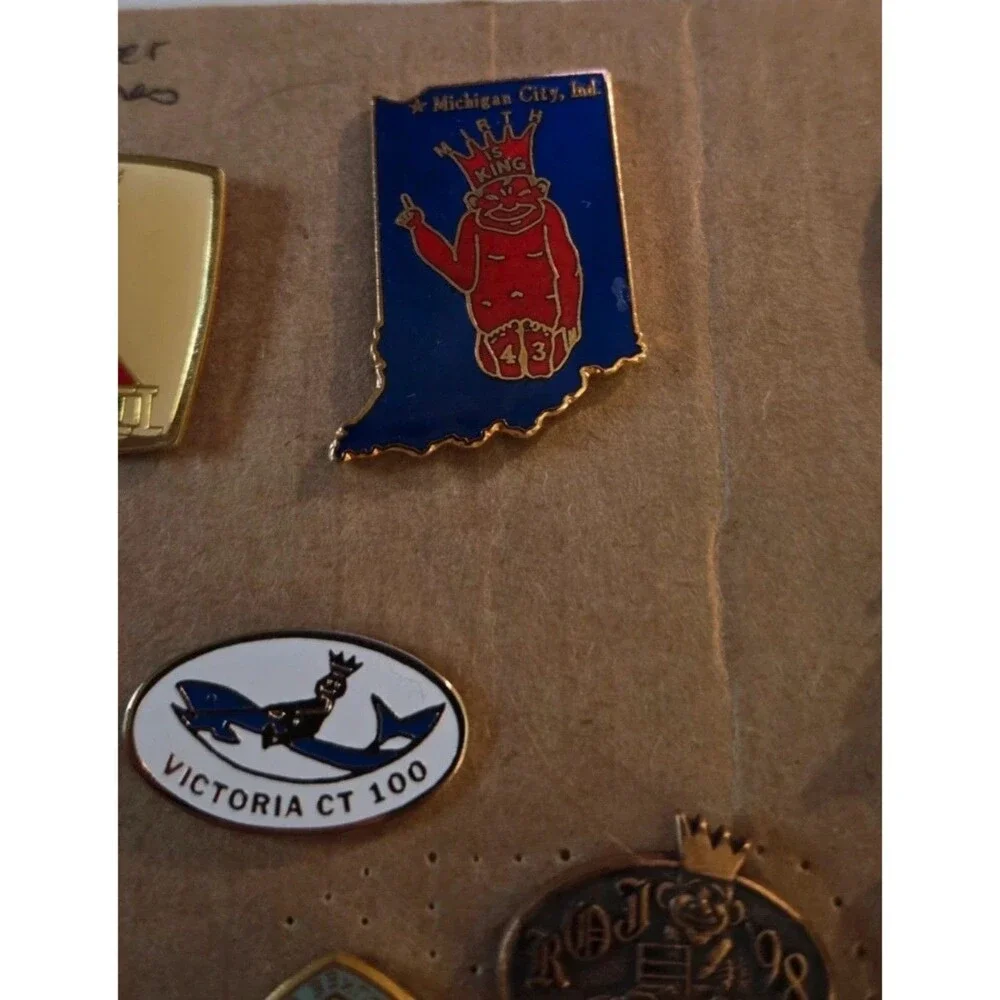 Vintage Royal Order of Jesters ROJ Pin Lot 11 Court Director Masonic Shriner